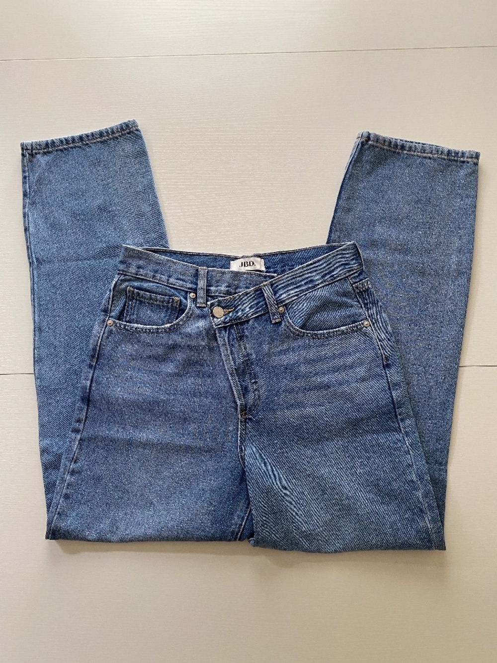 JBD High Rise Crisscross Denim Jeans. Size 26